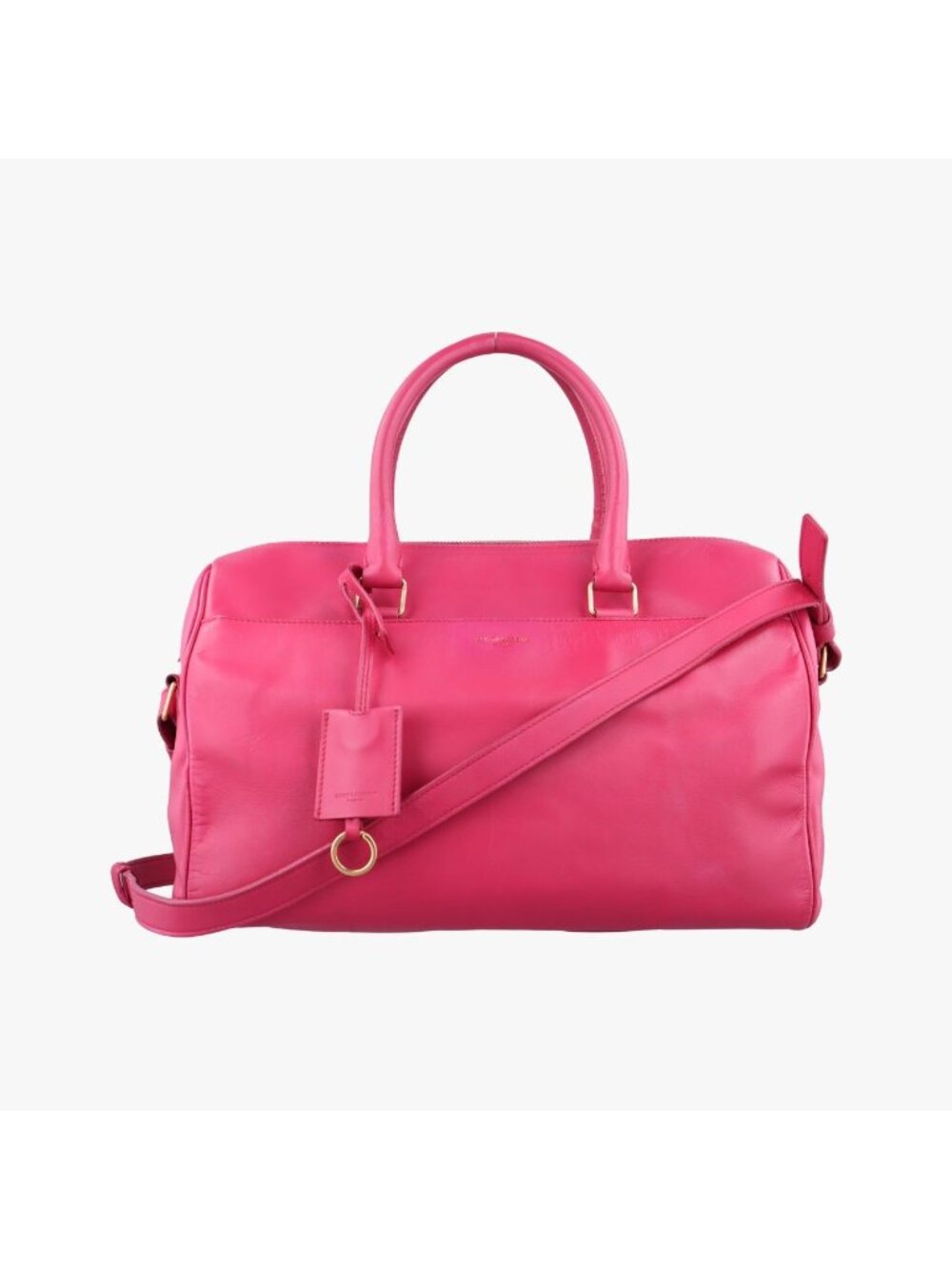 Saint Laurent Classic Duffle Rose Red Leather